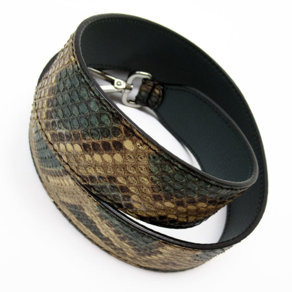 Fendi Python Shoulder Strap Beige Green - image 7